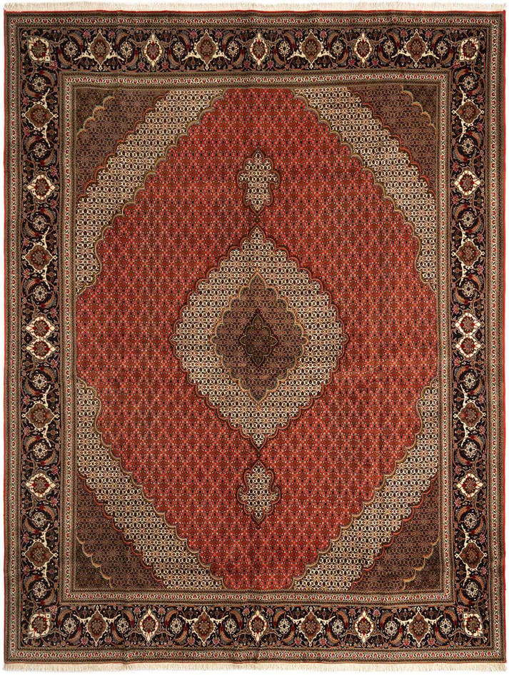 Detail image of 9' 10 x 13' Tabriz Mahi Rug