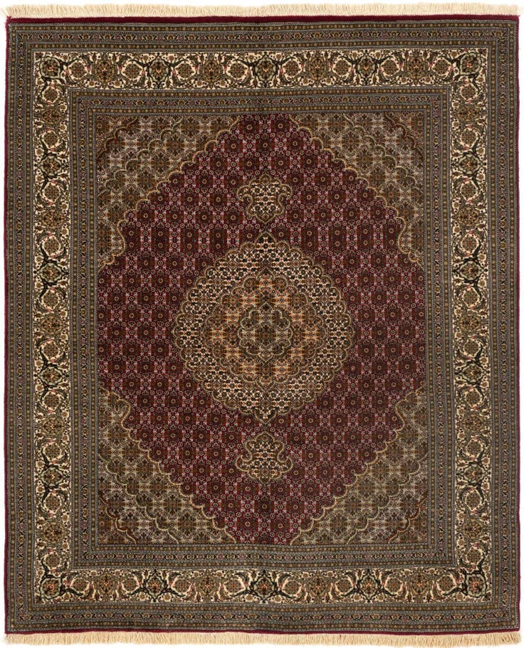 Detail image of 4' 10 x 6' Tabriz Mahi Rug