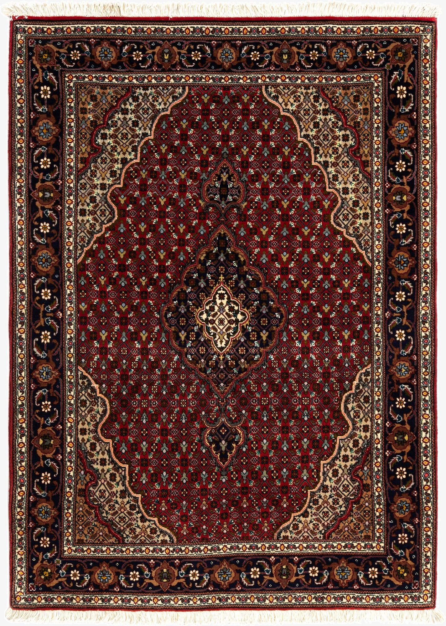 3' 4 x 4' 9 Tabriz Mahi Rug