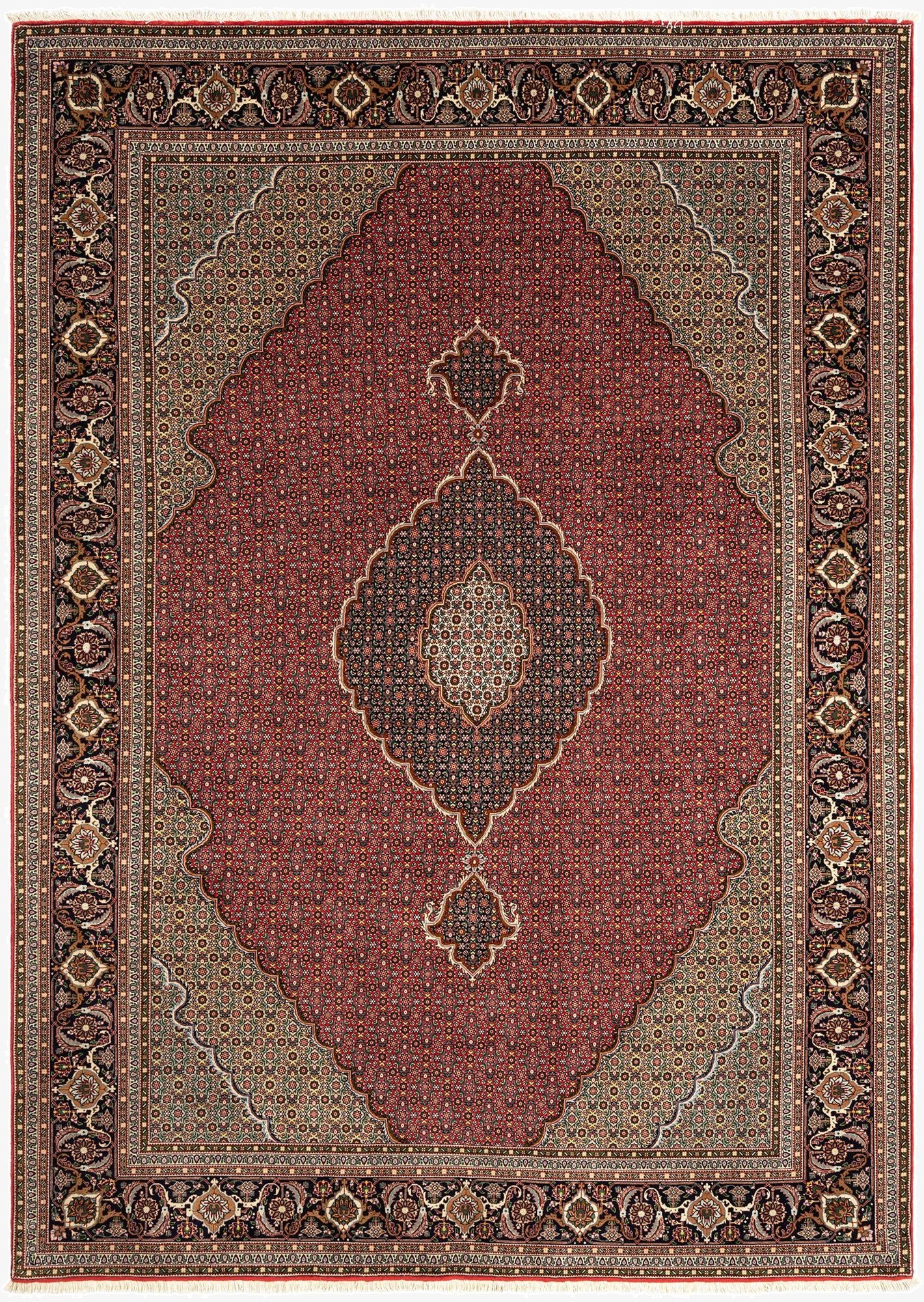 6' 7 x 9' 6 Tabriz Mahi Rug