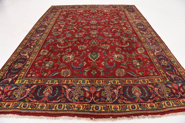 Detail image of 8' 4 x 11' 2 Hand Knotted Tabriz Persian Wool Rug