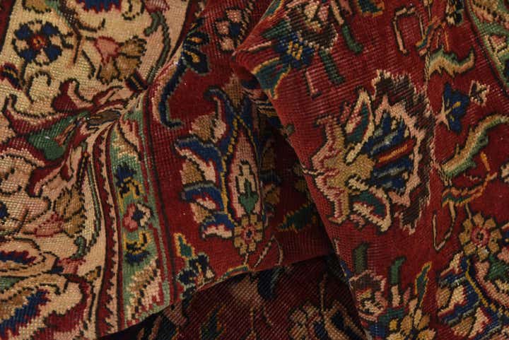 6' 4 x 9' 8 Hand Knotted Tabriz Persian Wool Rug