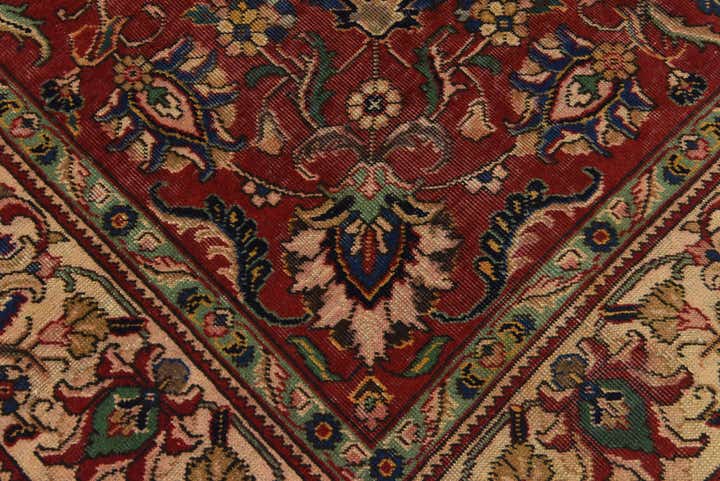 6' 4 x 9' 8 Hand Knotted Tabriz Persian Wool Rug