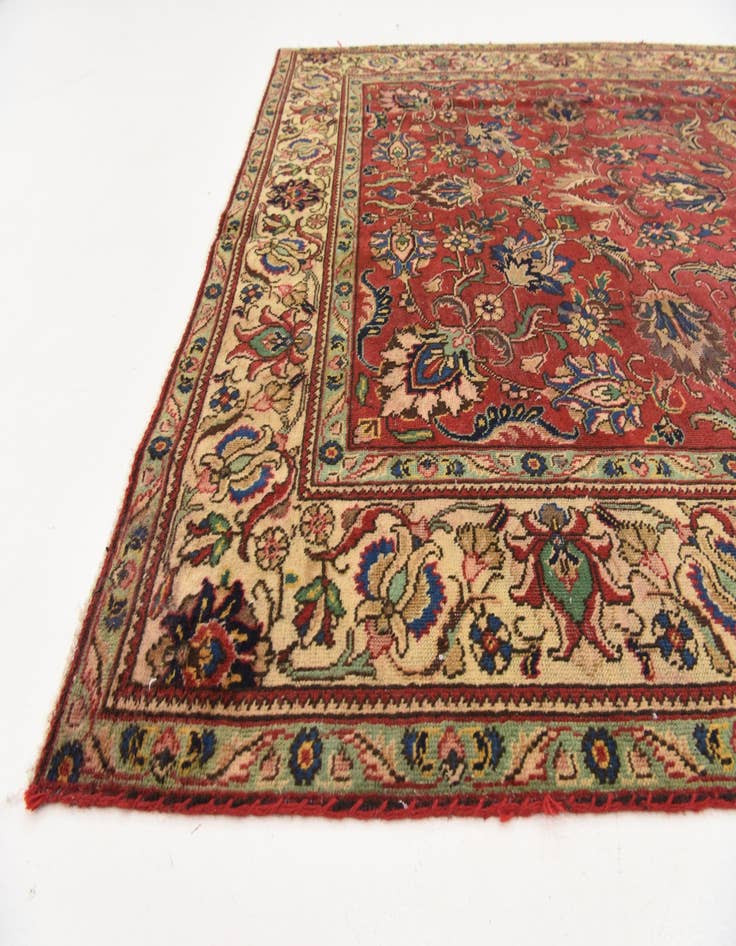 Detail image of 6' 4 x 9' 8  Hand Knotted Tabriz Persian Wool Rug