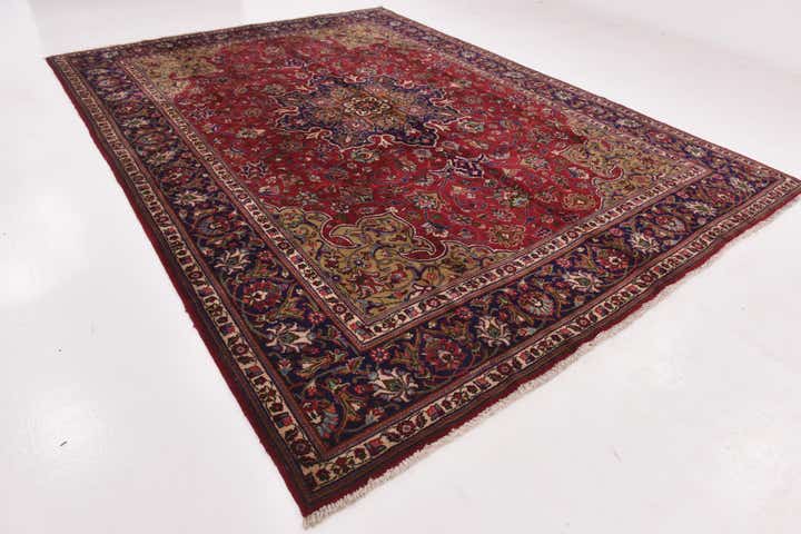 9' 10 x 13' 4 Hand Knotted Tabriz Persian Wool Rug