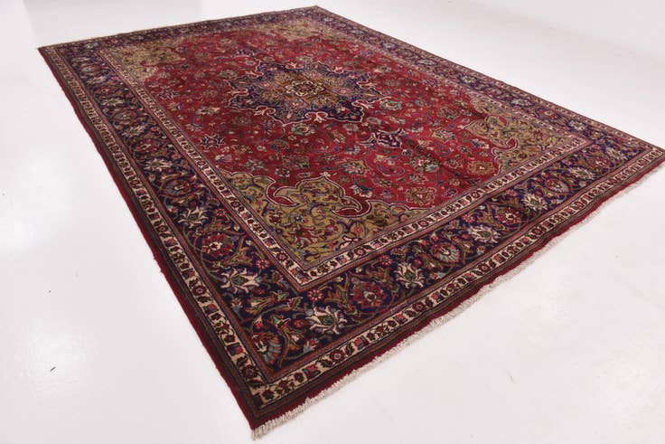 Detail image of 9' 10 x 13' 4 Hand Knotted Tabriz Persian Wool Rug