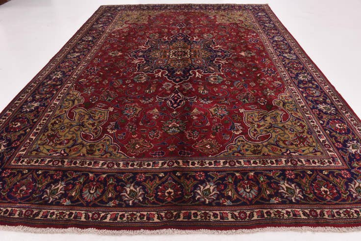 Detail image of 9' 10 x 13' 4 Hand Knotted Tabriz Persian Wool Rug