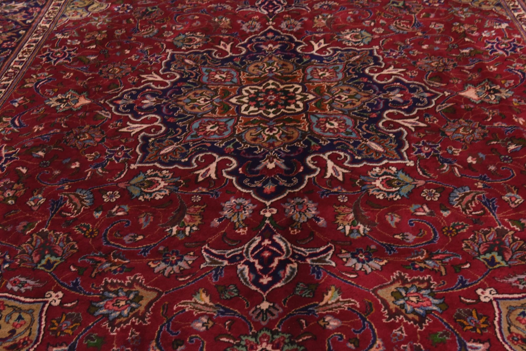 9' 10 x 13' 4 Hand Knotted Tabriz Persian Wool Rug