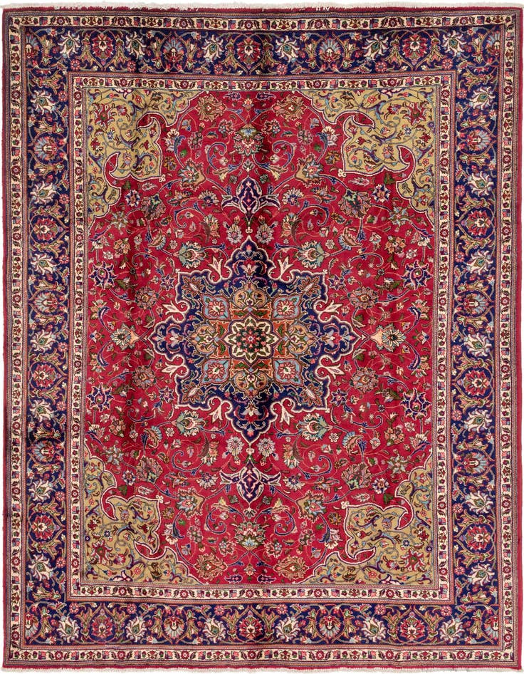 Detail image of 9' 10 x 13' 4 Hand Knotted Tabriz Persian Wool Rug