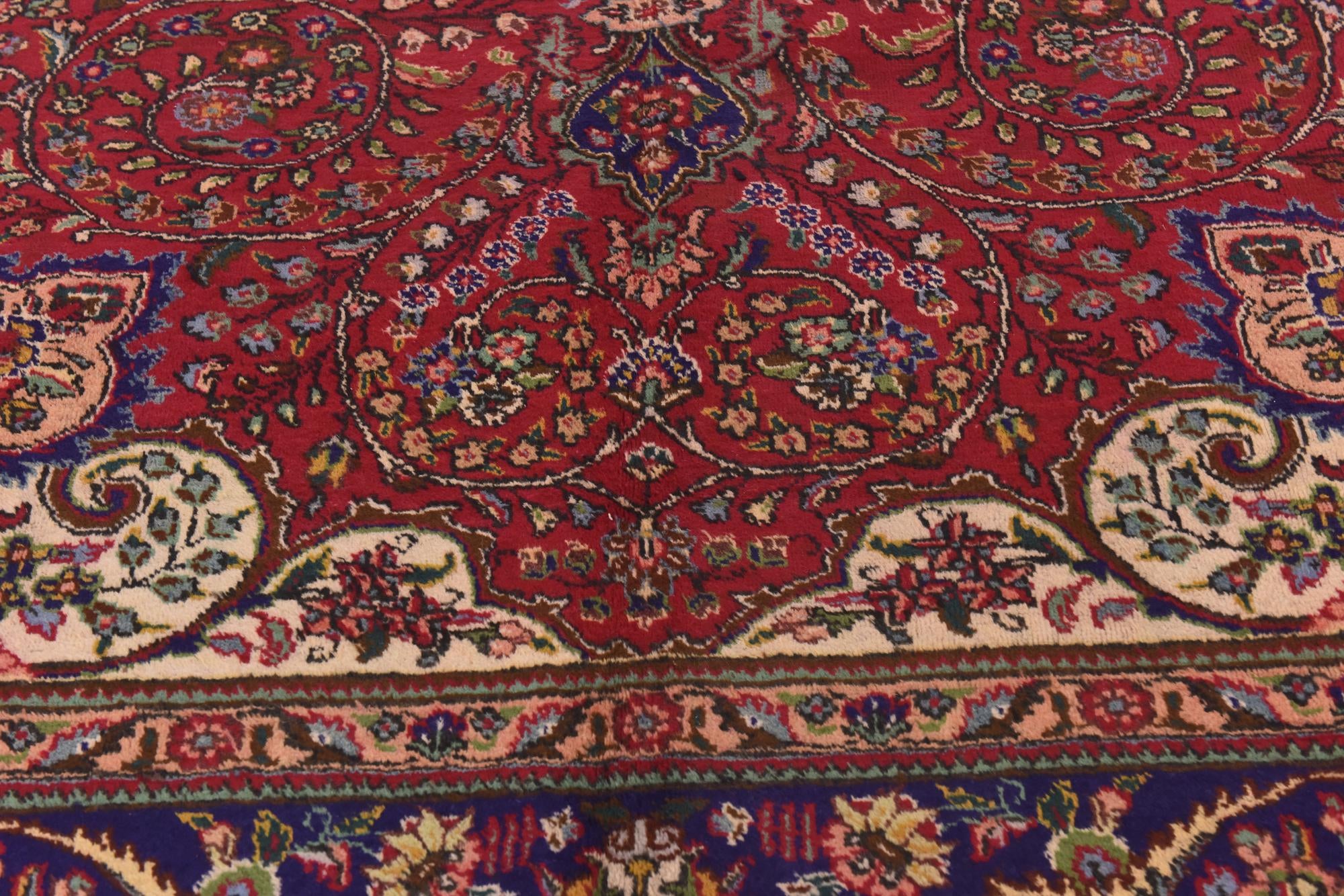 9' 10 x 13' 2 Hand Knotted Tabriz Persian Wool Rug