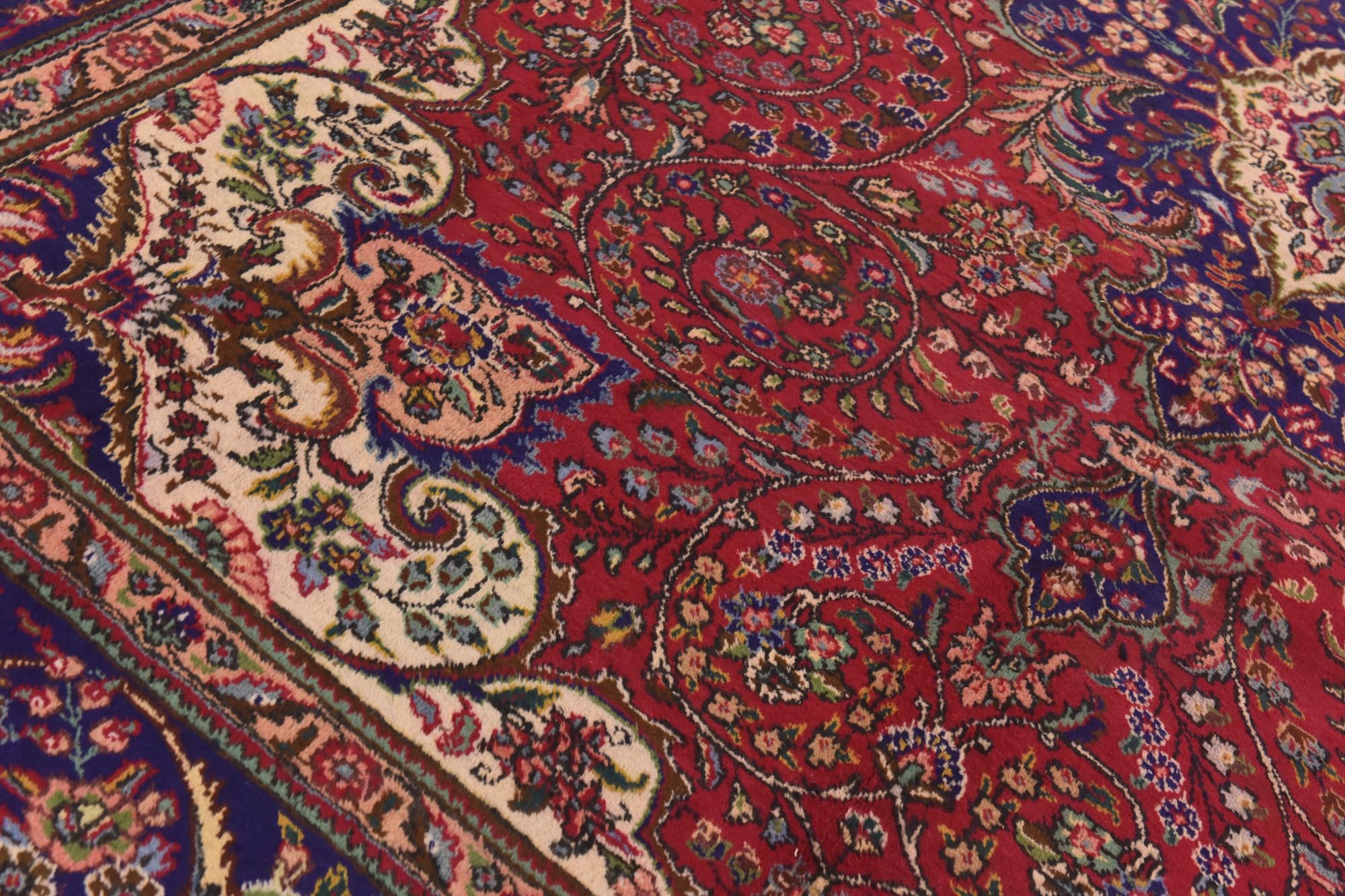 9' 10 x 13' 2 Hand Knotted Tabriz Persian Wool Rug