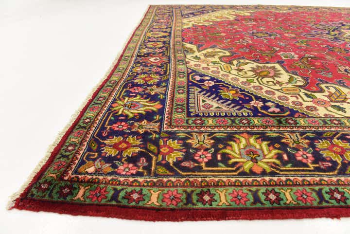 9' 8 x 12' 3 Hand Knotted Tabriz Persian Wool Rug