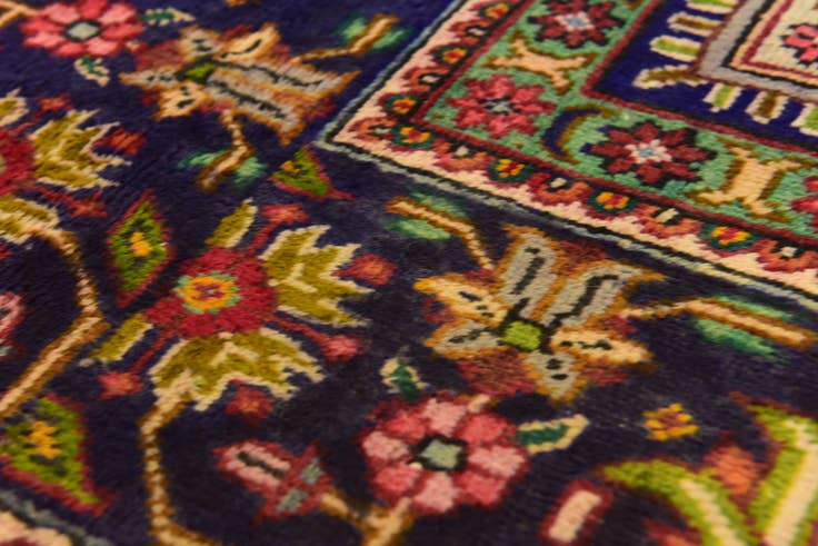 Detail image of 9' 8 x 12' 3 Hand Knotted Tabriz Persian Wool Rug