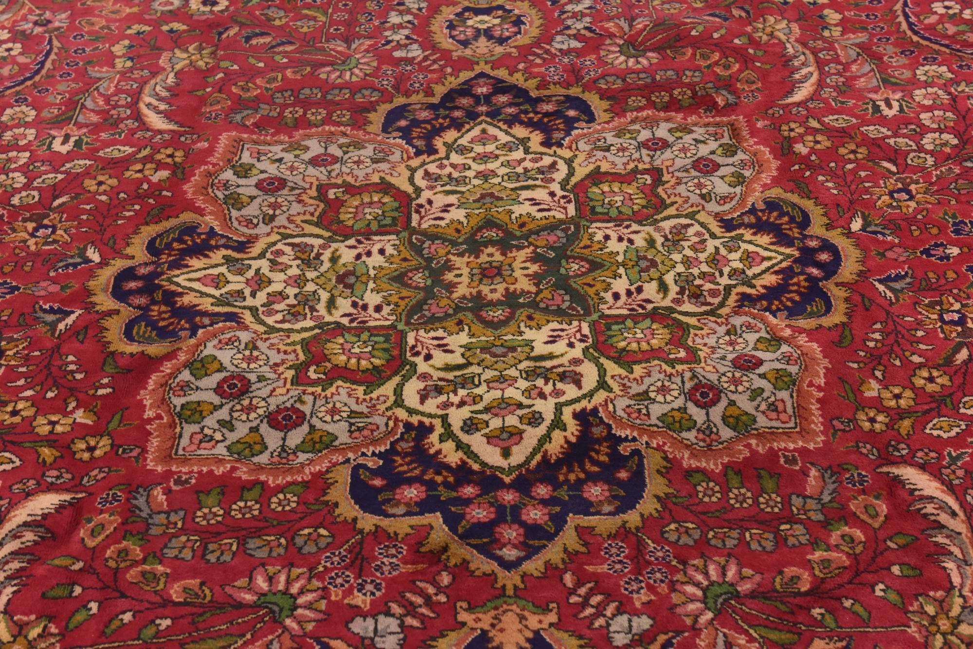 9' 9 x 12' 8 Hand Knotted Tabriz Persian Wool Rug