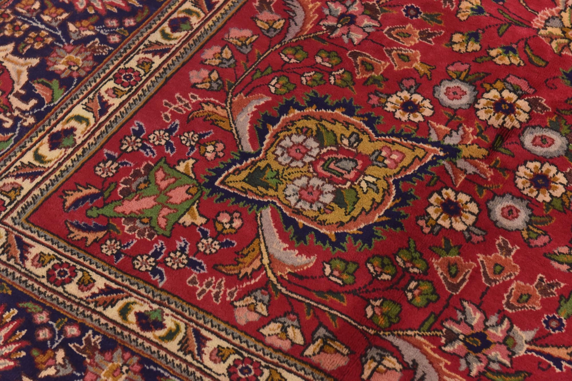 9' 9 x 12' 8 Hand Knotted Tabriz Persian Wool Rug