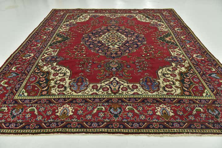 10' x 12' 10 Hand Knotted Tabriz Persian Wool Rug