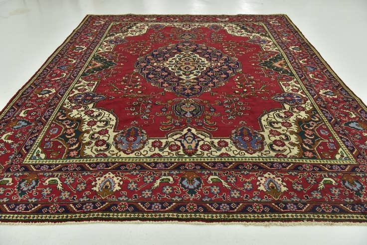 Detail image of 10' x 12' 10 Hand Knotted Tabriz Persian Wool Rug