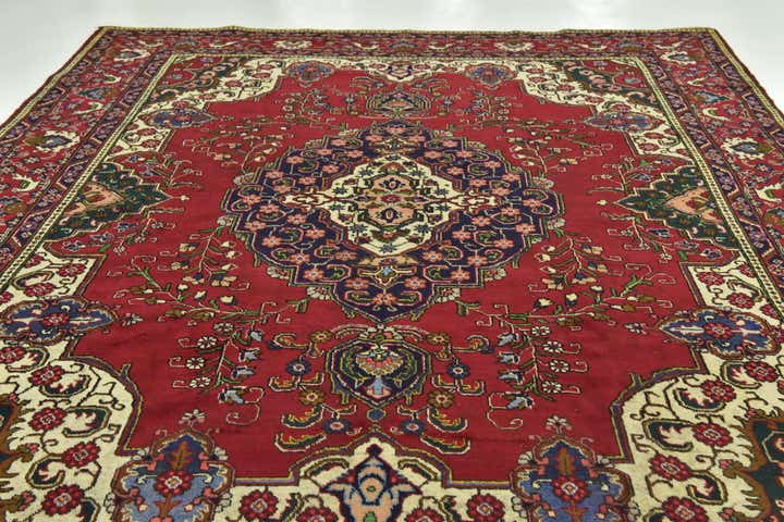 10' x 12' 10 Hand Knotted Tabriz Persian Wool Rug