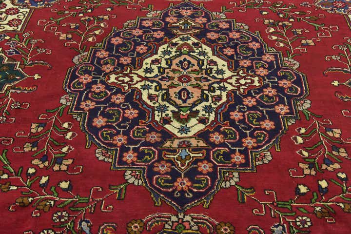 10' x 12' 10 Hand Knotted Tabriz Persian Wool Rug