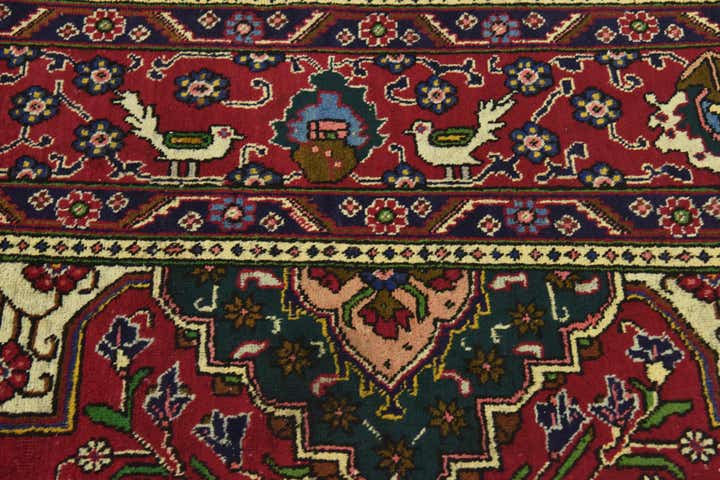 10' x 12' 10 Hand Knotted Tabriz Persian Wool Rug