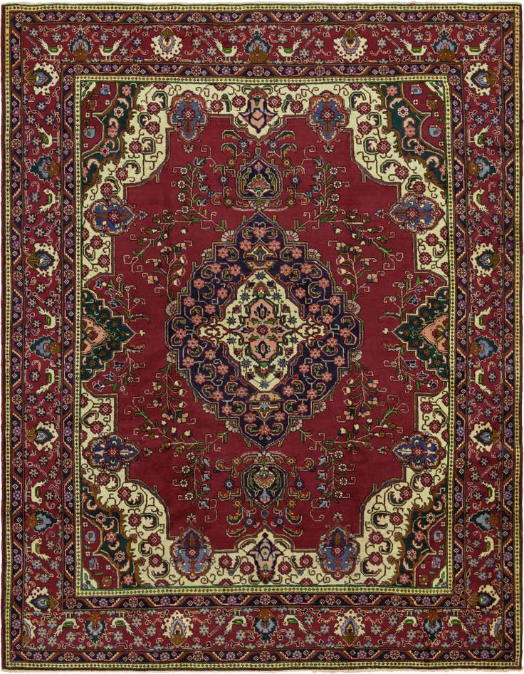 Detail image of 10' x 12' 10 Hand Knotted Tabriz Persian Wool Rug