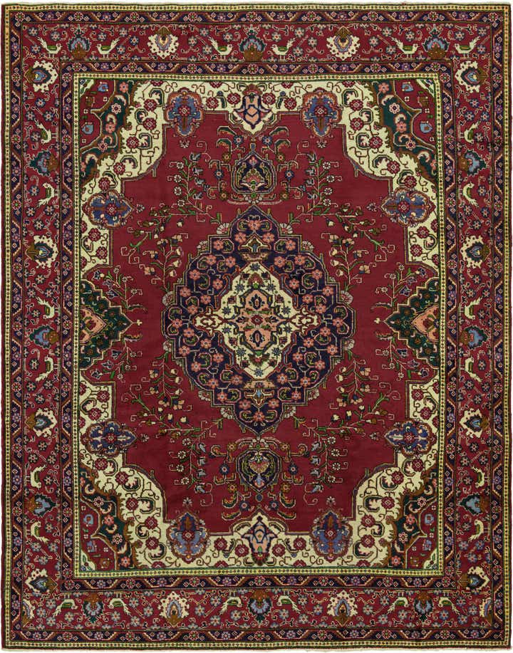 10' x 12' 10 Hand Knotted Tabriz Persian Wool Rug