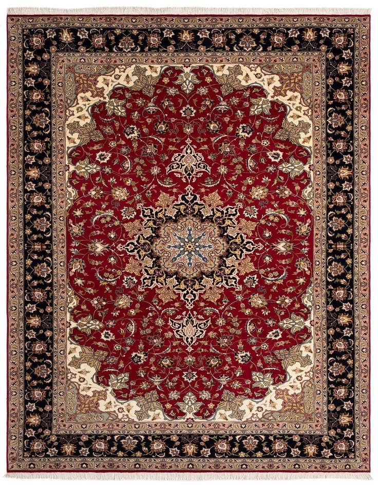 Detail image of 6' 8 x 10' Tabriz Rug