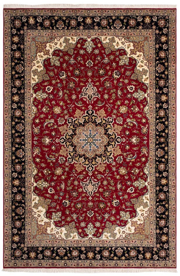 Detail image of 6' 8 x 10' Tabriz Rug