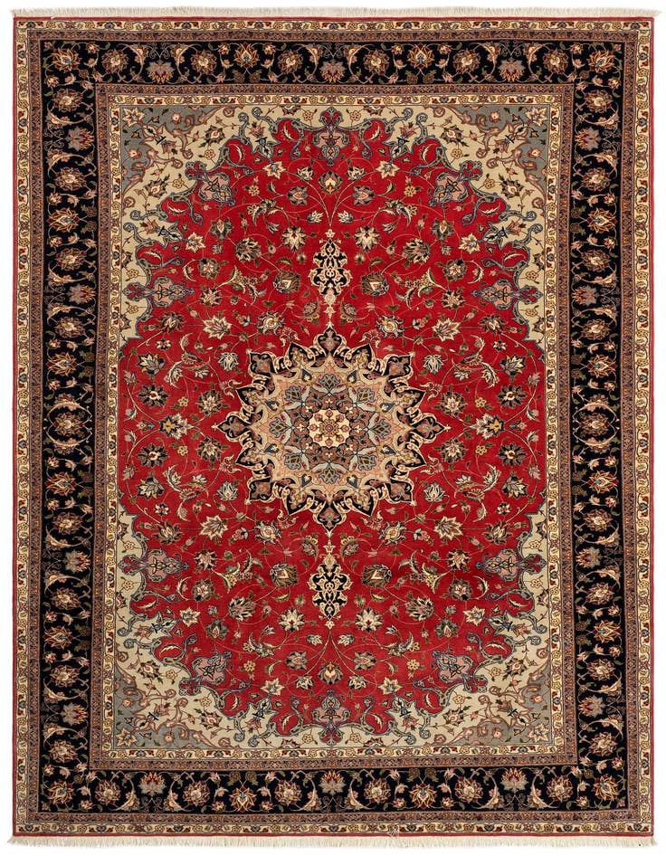 Detail image of 6' 7 x 10' Tabriz Rug