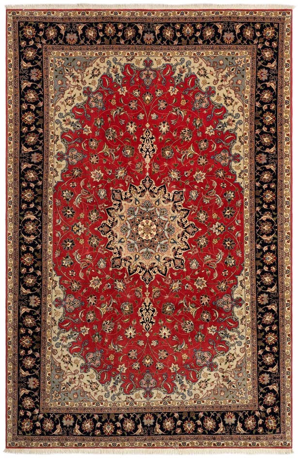Detail image of 6' 7 x 10' Tabriz Rug