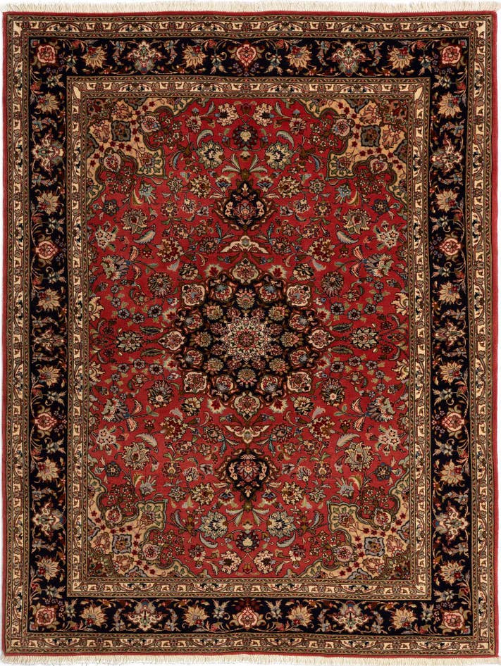 Detailansicht von 150cm x 210cm Tabriz Teppich