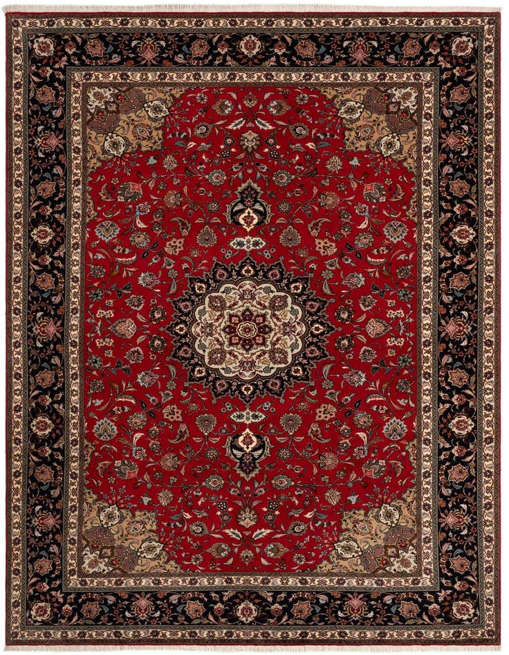Detail image of 6' 7 x 10' Tabriz Rug