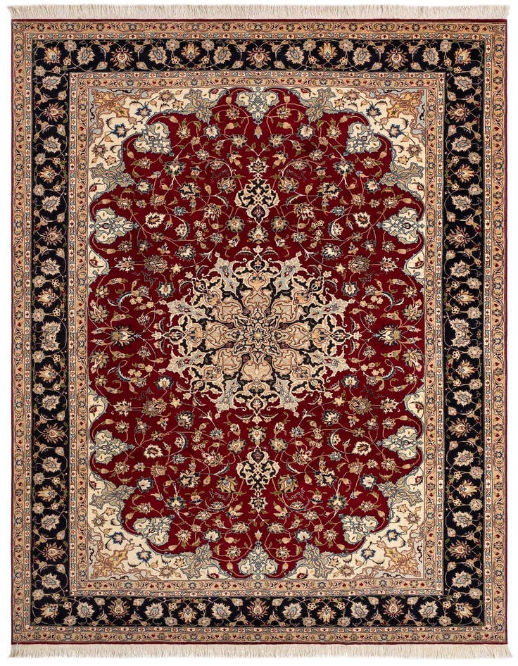 Detail image of 6' 8 x 9' 11 Tabriz Rug