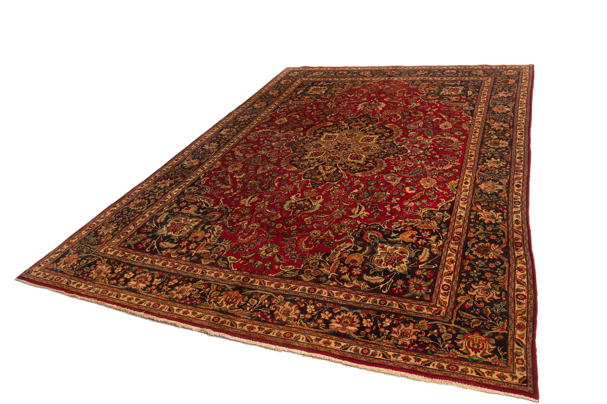 9' 5 x 13' 5 Tabriz Wool Rug