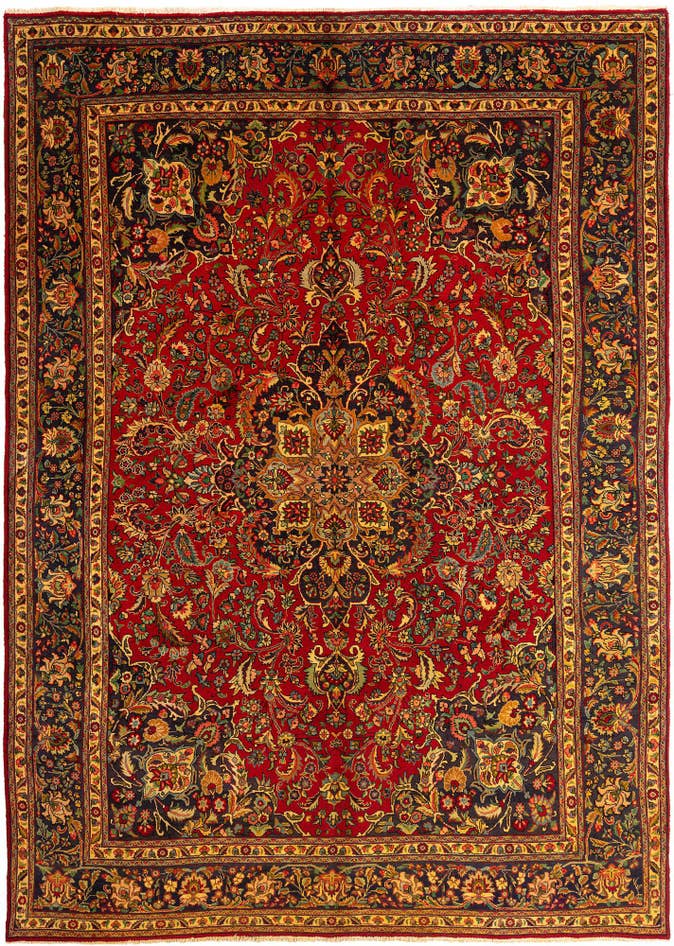 Detail image of 9' 5 x 13' 5 Tabriz Wool Rug