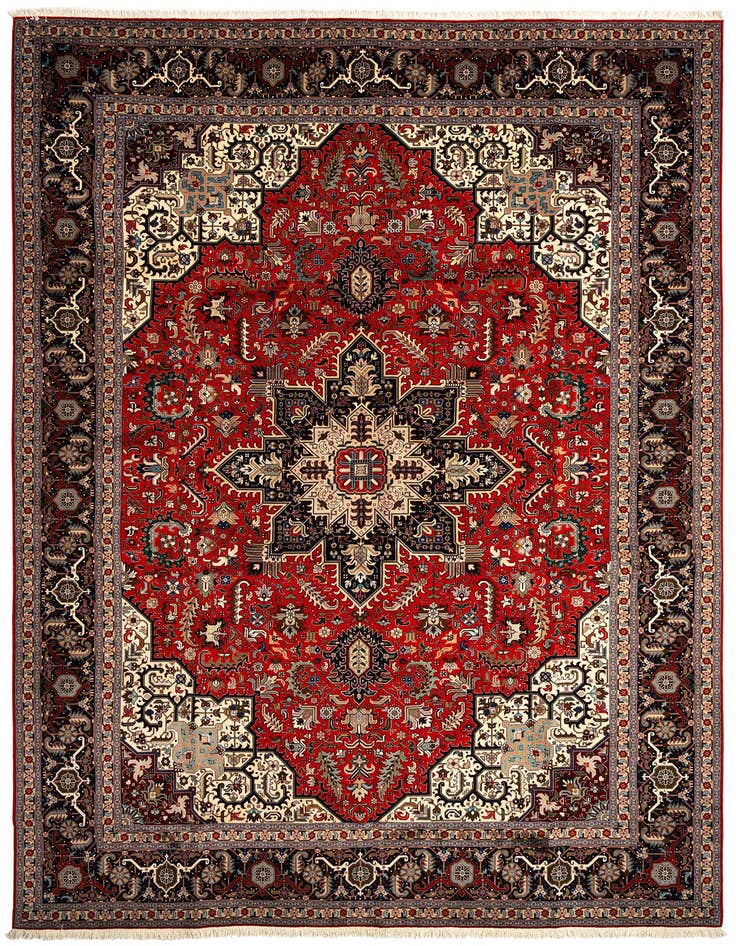 Detail image of 9' 10 x 13' 5 Tabriz Wool Rug