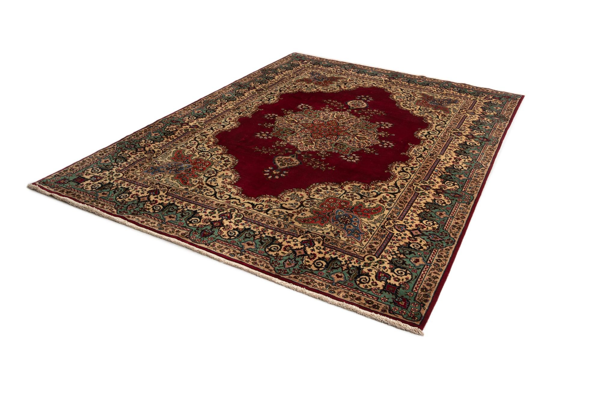 8' 1 x 11' 1 Tabriz Wool Rug