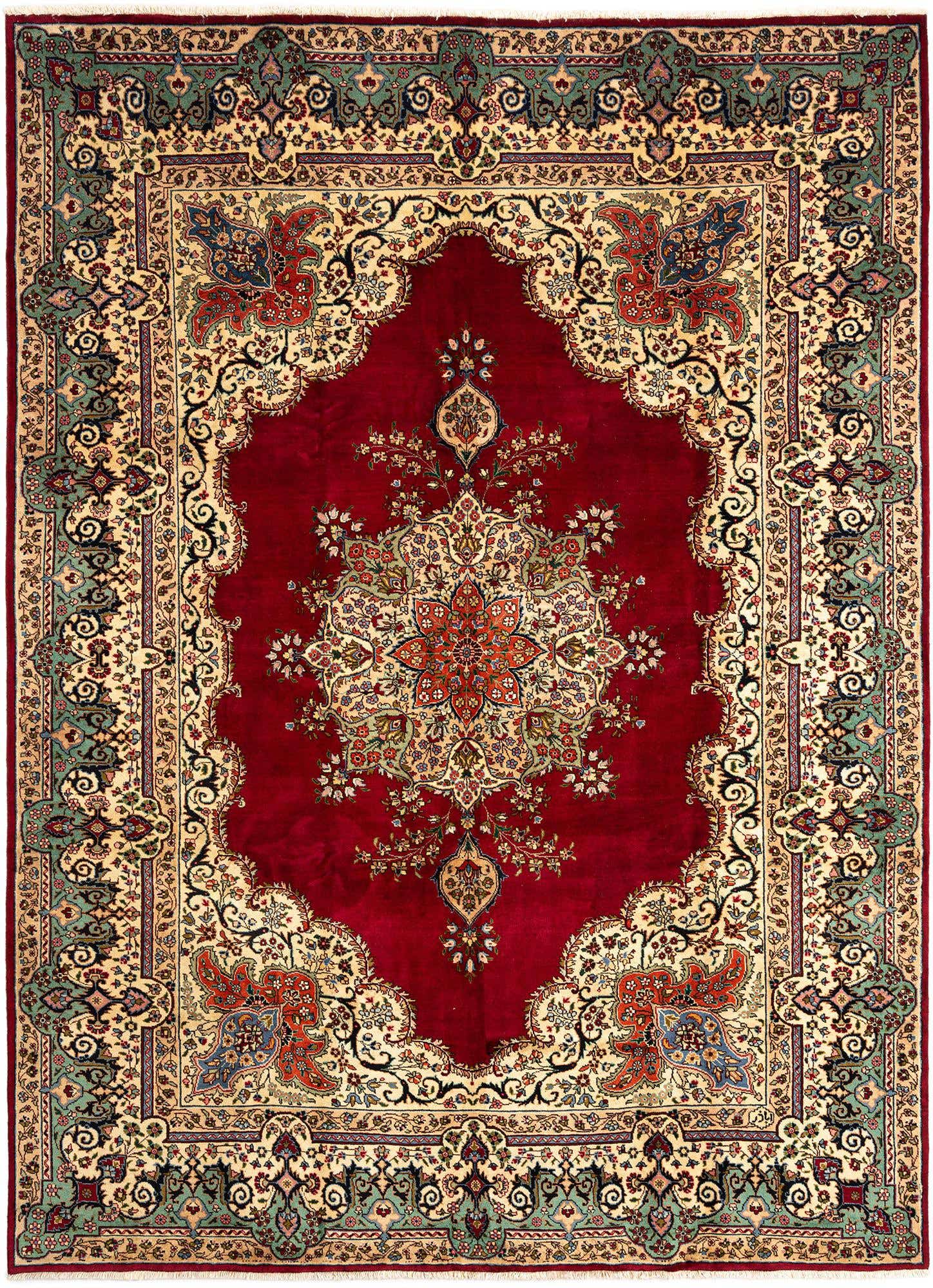 8' 2 x 11' 3 Tabriz Wool Rug