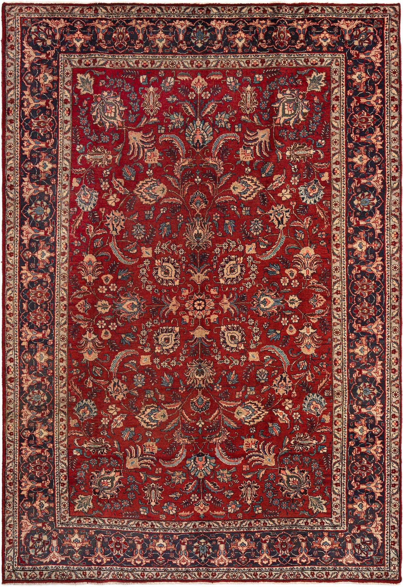 7' 3 x 10' 7 Tabriz Wool Rug