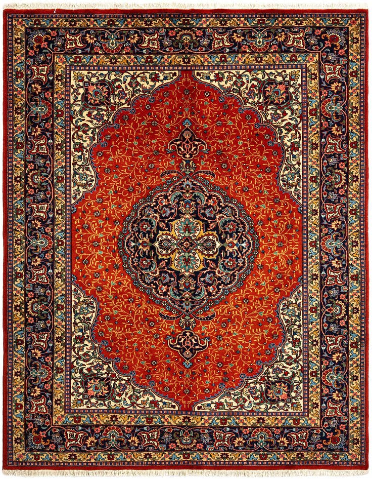 Detail image of 7' x 9' 8 Tabriz Wool Rug