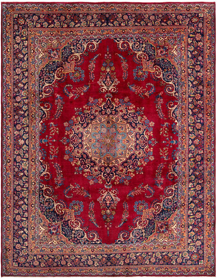 Detail image of 9' 8 x 12' 8 Tabriz Wool Rug