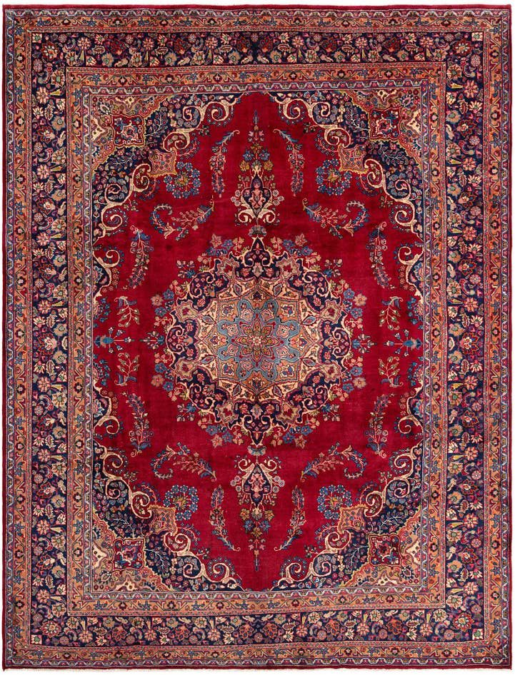 Detail image of 9' 8 x 12' 8 Tabriz Wool Rug