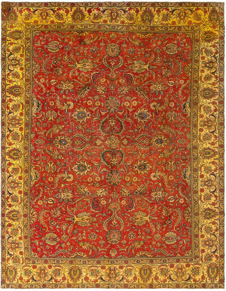 Detail image of 9' 5 x 12' 8 Tabriz Wool Rug