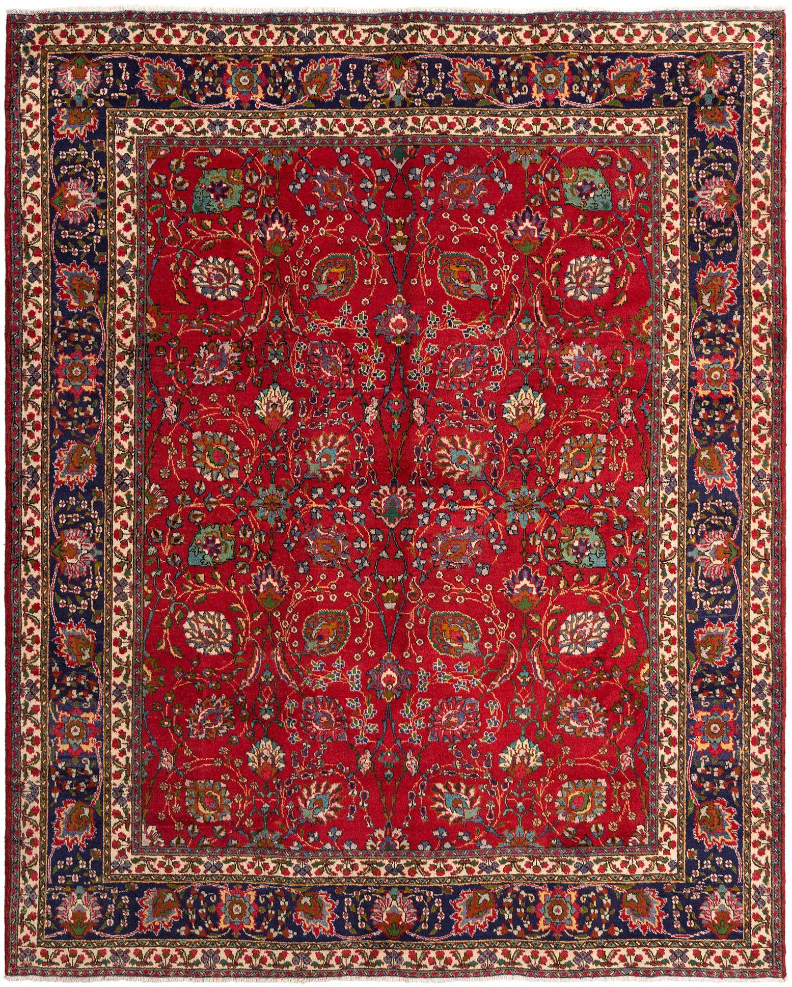 10' 1 x 12' 6 Tabriz Wool Rug