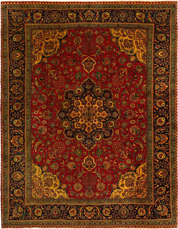 Detail image of 9' 10 x 12' 7 Tabriz Wool Rug