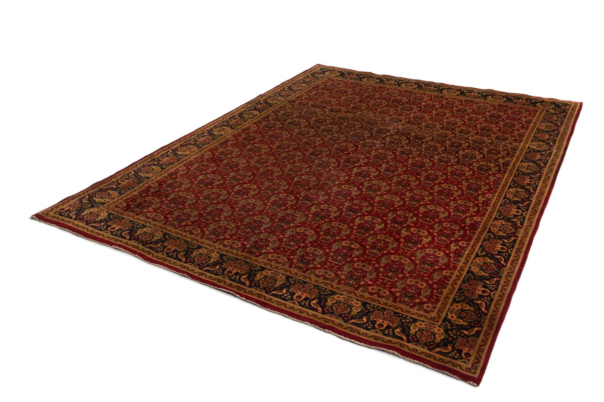 9' 5 x 12' 10 Tabriz Wool Rug