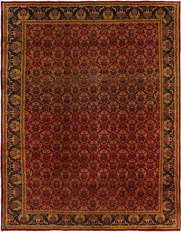Detail image of 9' 5 x 12' 10 Tabriz Wool Rug