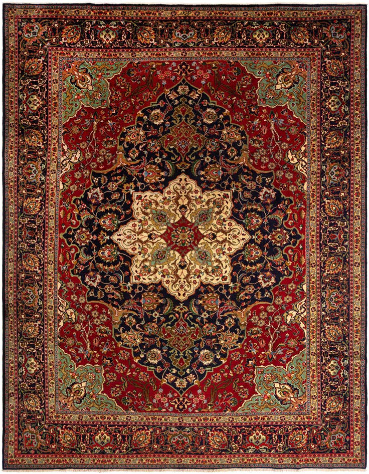 Detail image of 9' 11 x 12' 10 Tabriz Wool Rug