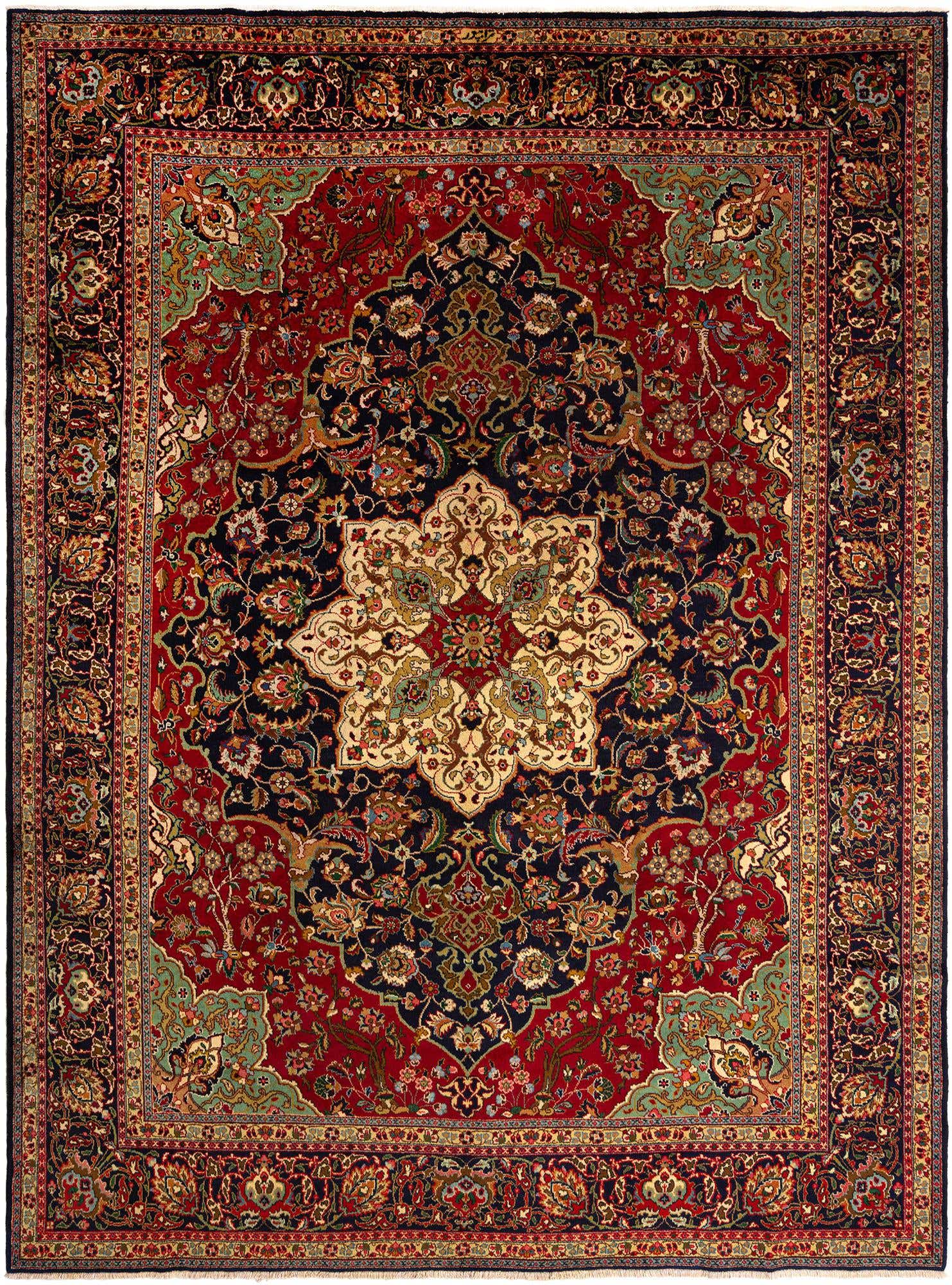 9' 11 x 12' 10 Tabriz Wool Rug