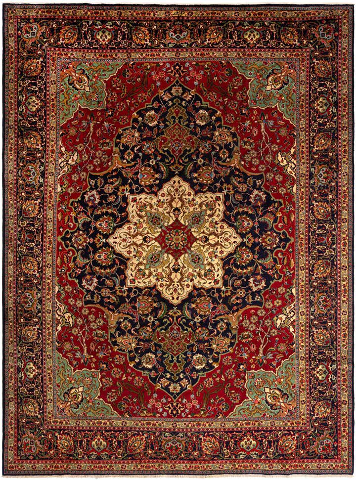 9' 11 x 12' 10 Tabriz Wool Rug